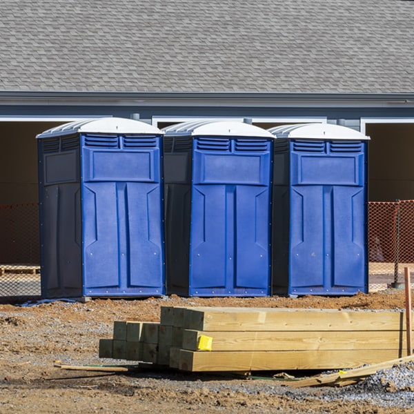 what is the expected delivery and pickup timeframe for the porta potties in Blanchard MI